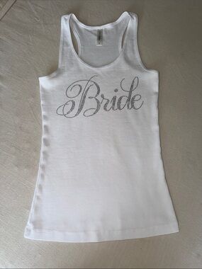 White Bride Tank Top